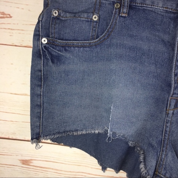 Free People Haynes Wash Button Fly Denim Shorts NWT - Picture 7 of 11